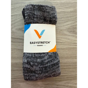 Men's Viasox Heather Gray & Black Casual Socks S
